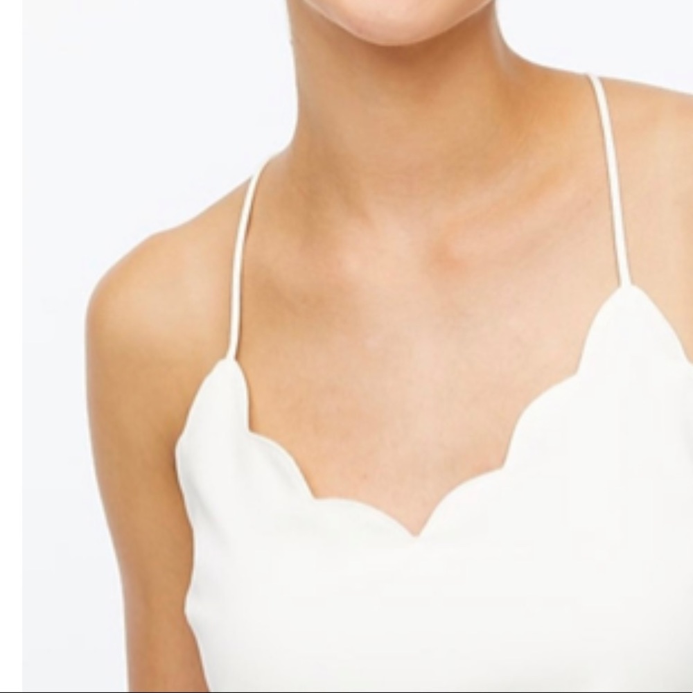 J.Crew Scalloped cami top